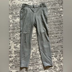 express gray dress pants, skinny, mid-rise 4R, stretch material